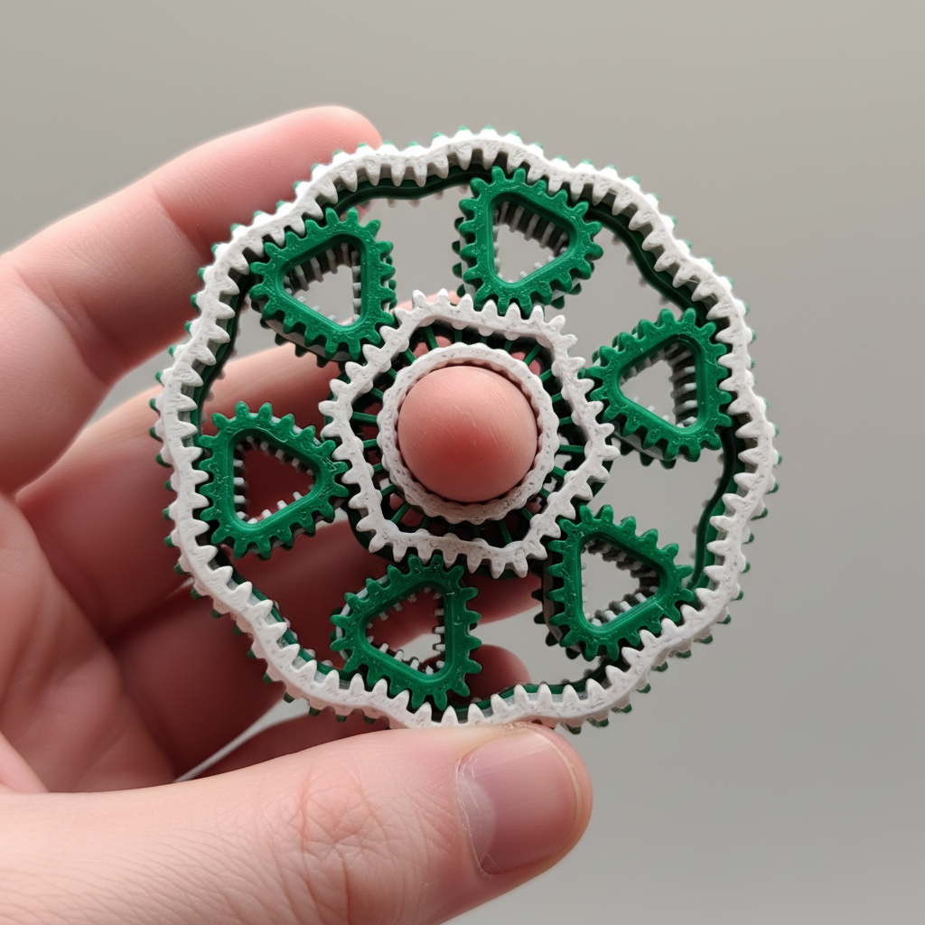 3D Printed Gear Fidget Spinner